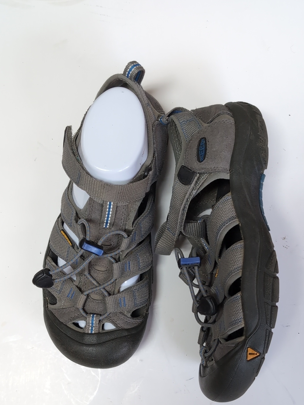 Keen Women's Gray Sandals with Blue Accents